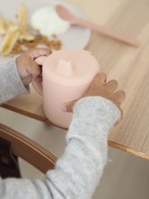 Tazze per bambini - Tazza per  bebè Silicone Learning Cup Pink Beaba con coperchio per imparare a bere da 8 mesi rosa_1