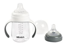 Kinderbecher - Bidon Flasche zum Trinken lernen Training Bottle Beaba Mineral Grey 210 ml grau ab 4 Monaten BE913532_0