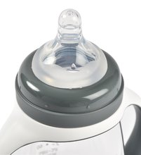 Căni cu cioc pentru bebeluși - Sticlă Bidon pentru a-i învăța pe copii să bea 2in1 Training Bottle Beaba Mineral Grey 210 ml gri de la 4 luni_1