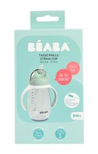 Lončki - Steklenica Bidon za učenje pitja Straw Cup Beaba Sage Green 300 ml s slamico zelen od 8 mes_4