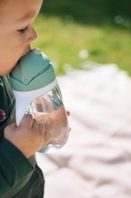 Detské hrnčeky -  NA PREKLAD - Botella Bidón para aprender a beber Straw Cup Beaba Verde salvia 300 ml con pajita verde desde 8 meses_2