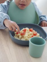 Podbradníky -  NA PREKLAD - Mameluco de silicona Beaba para niños Verde salvia de silicona suave y botones verdes desde 4 meses._2