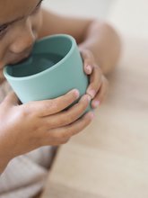 Kubki dla dzieci - Puchar dla niemowląt Silicone Glass Beaba Sage Green z silikonu zielony od 4 miesięcy._1