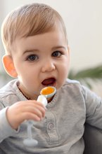Tacâmuri și lingurițe - Linguriță pentru copii 360° Training Spoon Beaba Light Mist 16 cm de la 8 luni gri în cutie de expoziție_0
