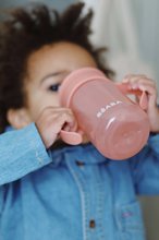 Dětské hrnky - Hrnek pro miminka 360° Learning Cup Beaba Pink na učení se pít růžový od 12 měsíců_4