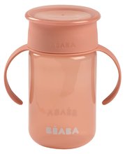 Căni cu cioc pentru bebeluși - Cană pentru bebeluși 360° Learning Cup Beaba Pink roz pentru a-i învăța pe copii să bea de la 12 luni_0