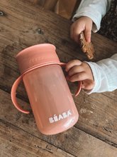 Dětské hrnky - Hrnek pro miminka 360° Learning Cup Beaba Pink na učení se pít růžový od 12 měsíců_8