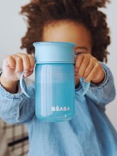 Dětské hrnky - Hrnek pro miminka 360° Learning Cup Beaba Blue na učení se pít modrý od 12 měsíců_4