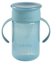 Căni cu cioc pentru bebeluși - Cană pentru bebeluși 360° Learning Cup Beaba Blue albastră pentru a-i învăța pe copii să bea de la 12 luni_3