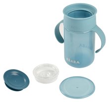 Detské hrnčeky - Hrnček pre bábätká 360° Learning Cup Beaba Blue na učenie sa piť modrý od 12 mes_3