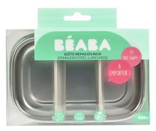 Dosen und Formen für Lebensmittel - Brotdose Steel Lunch Box Beaba Velvet Grey/Sage Green 760 ml Edelstahl, grau-grün BE914004_0