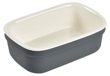 Brotdosen - Snack Box Ceramic Lunch Box Beaba Mineral Terracota Keramik grau-orange_1