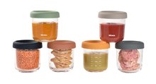 Contenitori e stampini per alimenti - Set di contenitori per alimenti Beaba Sunrise Color Mix 250 ml 6 pezzi in vetro di alta qualità BE914008_2