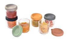 Dózy a formičky na potraviny - Sada dóz na jedlo Beaba Sunrise Color Mix 250 ml 6 kusov z kvalitného skla_3