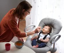 Dojčenské lehátka - Polohovateľné lehátko Up & Down Bouncer III Heather grey Beaba 4 výšky a 3 pozície od 0 mesiacov_2