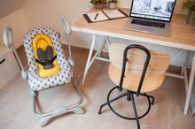 Saltele pentru bebeluși  - Scaun rabatabil bebe de odihnă Beaba Up&Down Bouncer III Yellow Palm tree ediţie specială 4 înălţimi şi 3_3