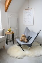 Leżaczki dla niemowląt - Łóżeczko dziecięce Evolutive Compact Baby Seat II Beaba Heather Grey szare składane od 0 miesięcy_1