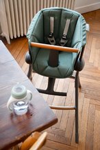 Jedálenské stoličky - Textilná vložka Beaba Up & Down Laurier k drevenej jedálenskej stoličke zelená od 6 mes_1