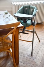 Jedálenské stoličky - Textilná vložka Beaba Up & Down Laurier k drevenej jedálenskej stoličke zelená od 6 mes_3