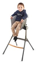 Pre bábätká - Textilná vložka Junior Up & Down High Chair Beaba k drevenej jedálenskej stoličke sivá od 36 mes_3