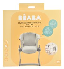 Pre bábätká - Textilná vložka Junior Up & Down High Chair Beaba k drevenej jedálenskej stoličke sivá od 36 mes_7