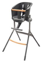 Pour bébés - Chaise haute en bois Up & Down High Chair Beaba Réglable en 6 hauteurs gris de 6 à 36 mois_1