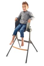 Pre bábätká - Jedálenská stolička z dreva Up & Down High Chair Beaba polohovatelná do 6 výšok sivá od 6-36 mes_28