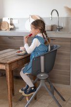 Für Babys - Esszimmerstuhl aus Holz Up & Down High Chair Beaba 6-fach höhenverstellbar grau von 6-36 Monaten BE915043_43