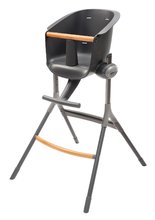 Pre bábätká - Jedálenská stolička z dreva Up & Down High Chair Beaba polohovatelná do 6 výšok sivá od 6-36 mes_1