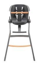Pro miminka - Jídelní židle ze dřeva Up & Down High Chair Beaba polohovatelná do 6 výšek šedá od 6–36 měsíců_11