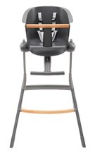 Pre bábätká - Jedálenská stolička z dreva Up & Down High Chair Beaba polohovatelná do 6 výšok sivá od 6-36 mes_12