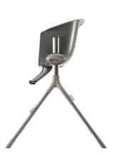 Pro miminka - Jídelní židle ze dřeva Up & Down High Chair Beaba polohovatelná do 6 výšek šedá od 6–36 měsíců_17