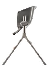Pro miminka - Jídelní židle ze dřeva Up & Down High Chair Beaba polohovatelná do 6 výšek šedá od 6–36 měsíců_18