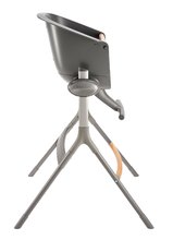 Pro miminka - Jídelní židle ze dřeva Up & Down High Chair Beaba polohovatelná do 6 výšek šedá od 6–36 měsíců_21