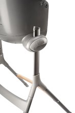 Pre bábätká - Jedálenská stolička z dreva Up & Down High Chair Beaba polohovatelná do 6 výšok sivá od 6-36 mes_23