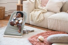 Leżaczki dla niemowląt - Leżaczek bujany Easy Relax Beaba Lichen składany szary od 0 mes_0