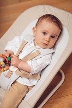 Leżaczki dla niemowląt - Dziecięcy leżaczek bujany Easy Relax Beaba Greige skladacie składane brązowe od 0 miesiąca_1