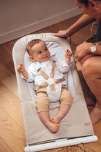 Leżaczki dla niemowląt - Dziecięcy leżaczek bujany Easy Relax Beaba Greige skladacie składane brązowe od 0 miesiąca_3