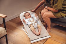 Leżaczki dla niemowląt - Dziecięcy leżaczek bujany Easy Relax Beaba Greige skladacie składane brązowe od 0 miesiąca_4