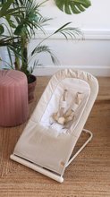 Leżaczki dla niemowląt - Dziecięcy leżaczek bujany Easy Relax Beaba Greige skladacie składane brązowe od 0 miesiąca_5