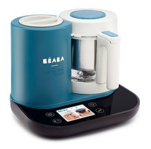 Pentola a vapore con frullatore - Cuocipappa per neonati a vapore e mixer  Beaba Babycook Smart® Peacock Blue blu-nero_0