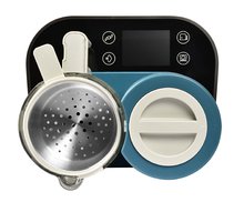 Aparat de gătit pe aburi cu mixer - Aparat de gătit pe aburi și mixer Beaba Babycook® Smart Peacock Blue albastru-negru_1