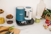 Pentola a vapore con frullatore - Cuocipappa per neonati a vapore e mixer  Beaba Babycook Smart® Peacock Blue blu-nero_12