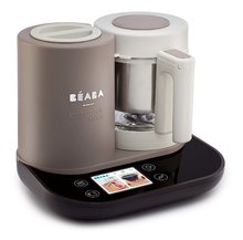 Aparat de gătit pe aburi cu mixer - Aparat de gătit pe aburi și mixer Beaba Babycook® Smart Dove Grey maro-negru_1