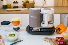 Parní hrnec s mixérem - Parní vařič a mixér Beaba Babycook Smart® Dove Grey hnědo-černý_1