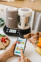 Parní hrnec s mixérem - Parní vařič a mixér Beaba Babycook Smart® Dove Grey hnědo-černý_0