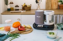 Aparat de gătit pe aburi cu mixer - Aparat de gătit pe aburi și mixer Beaba Babycook® Smart Dove Grey maro-negru_14