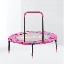 Dječji trampolini - Trampolína Activity Center 3-in-1 Pink smarTrike skladacia okrúhla s obvodom 92 cm s rúčkou bazénom a 100 ks loptičiek od 10 mes ST9200003_0