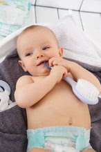 Dětská kosmetika - Dětský hřeben a kartáč na vlásky Beaba Baby Brush and Comb Green Blue zelený od 0 měs_0
