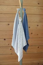 Pelenkák - Textil pelenkák pamut muszlinból  Cotton Muslin Cloths Beaba Paris 3 darabos csomag 70*70 cm 0 hó-tól kék_2